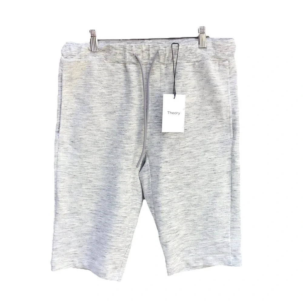 Theory Moris NC Wave Terry Sweat Shorts Gray Men's Size Small NWT 32x12 - Picture 1 of 5